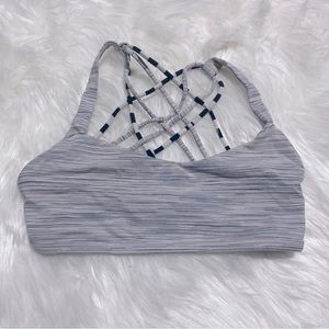 Lululemon grey free to be wild bra size 8